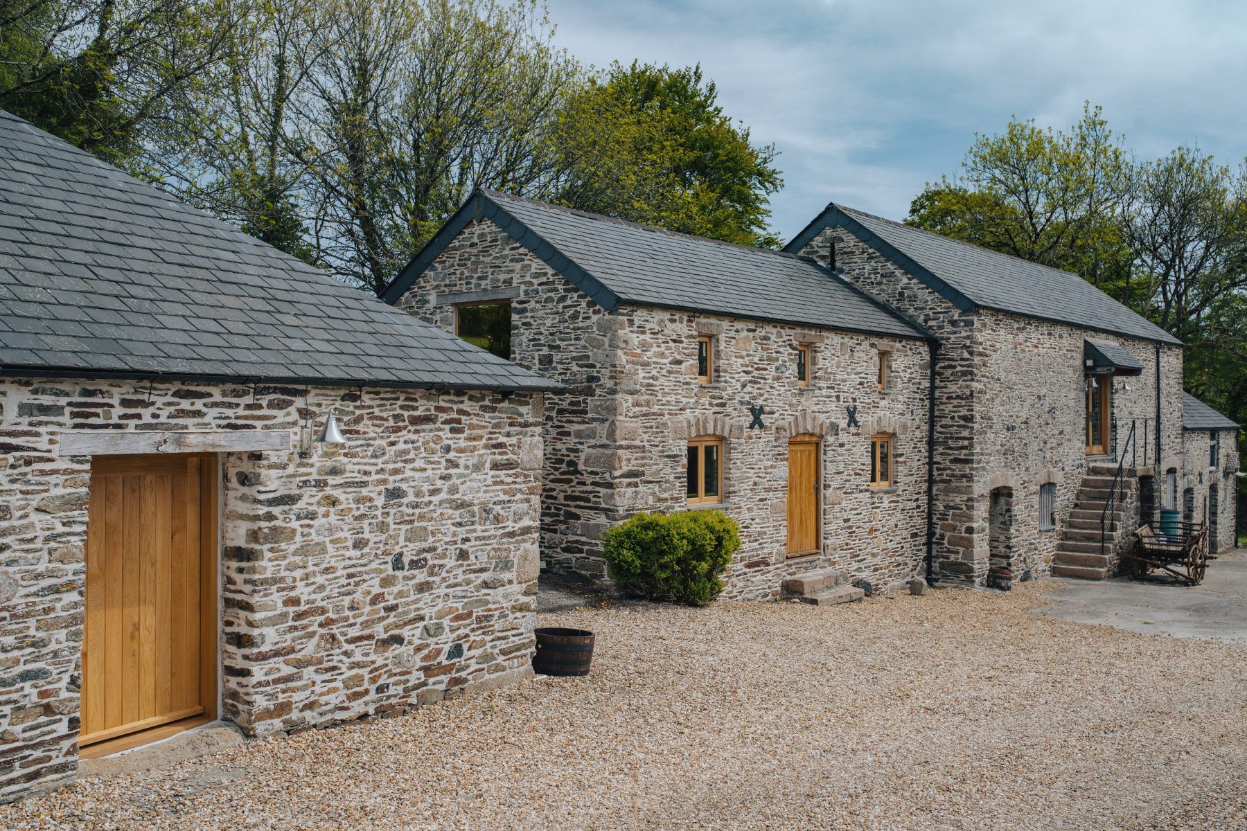 barn conversion with stable doors and bespoke timber windows and doors