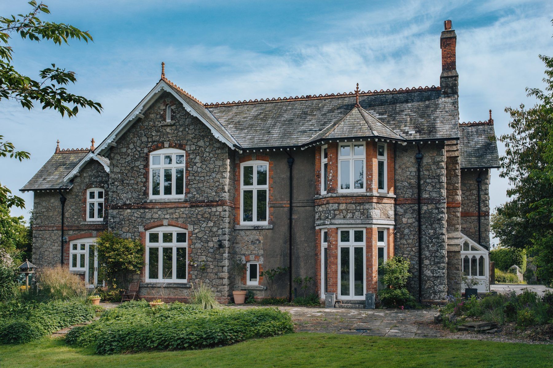 front view of house of bespoke timber windows and doors