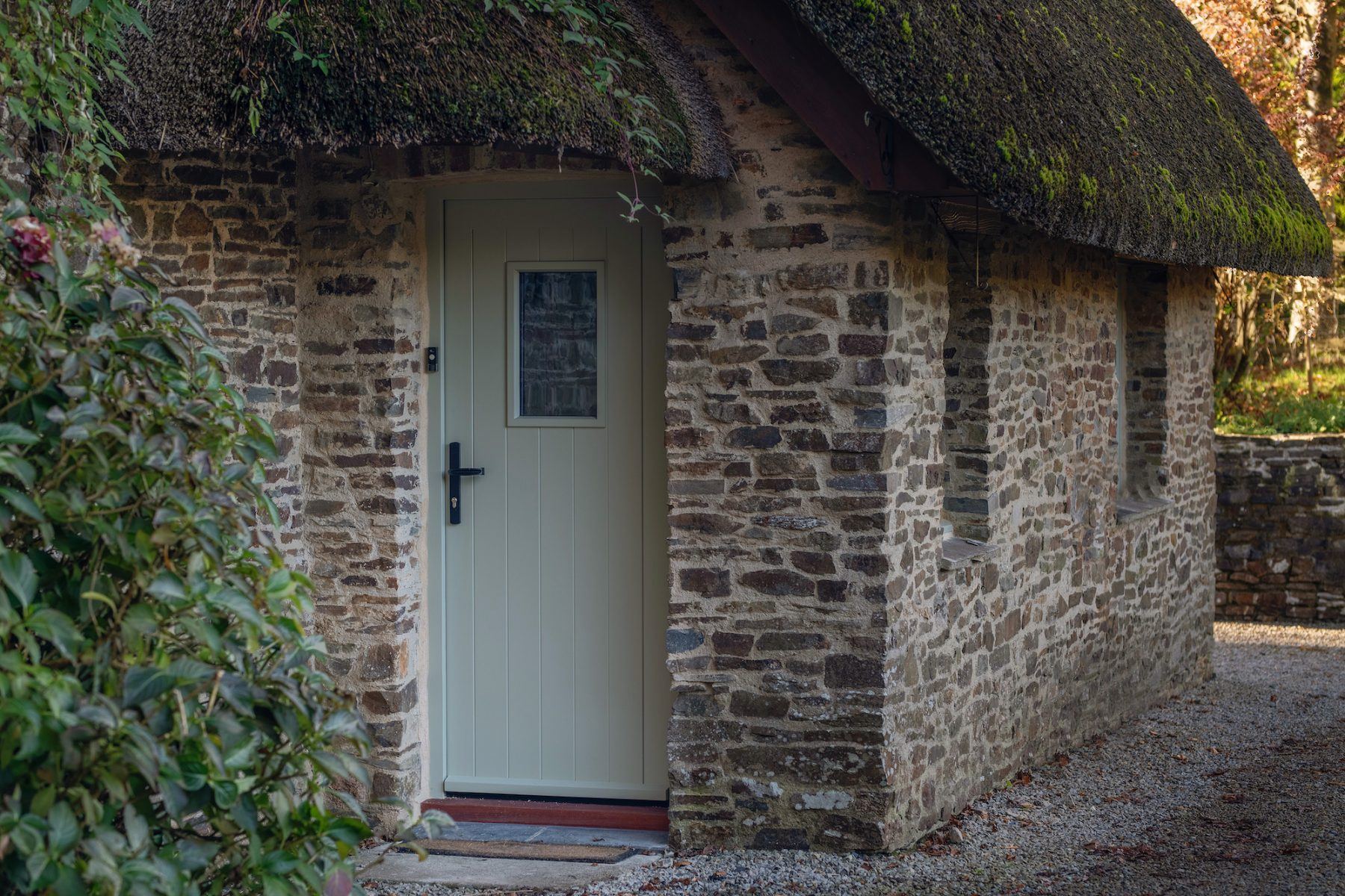 National Park thatched cottage timber door