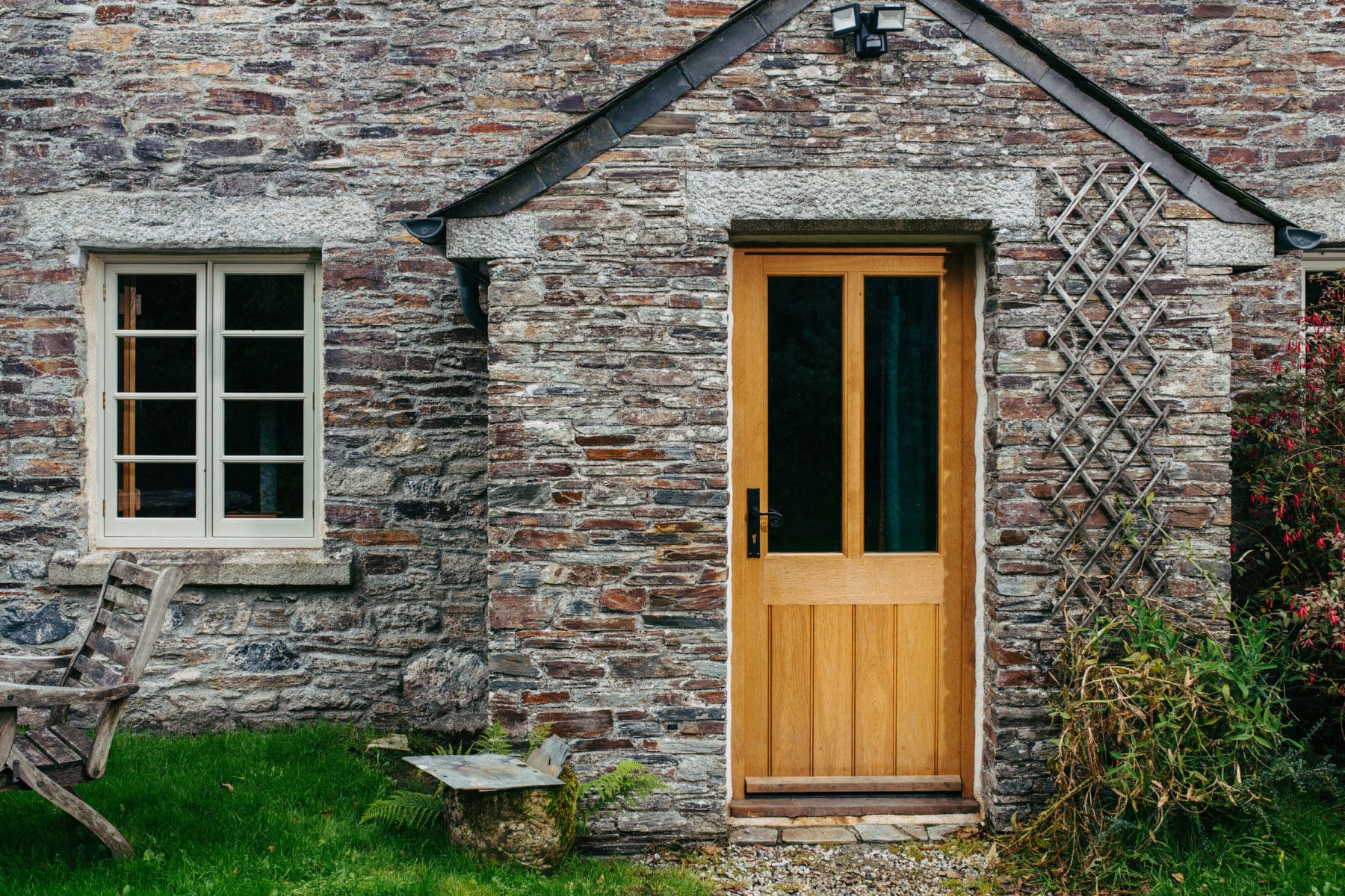 Timber front doors barn