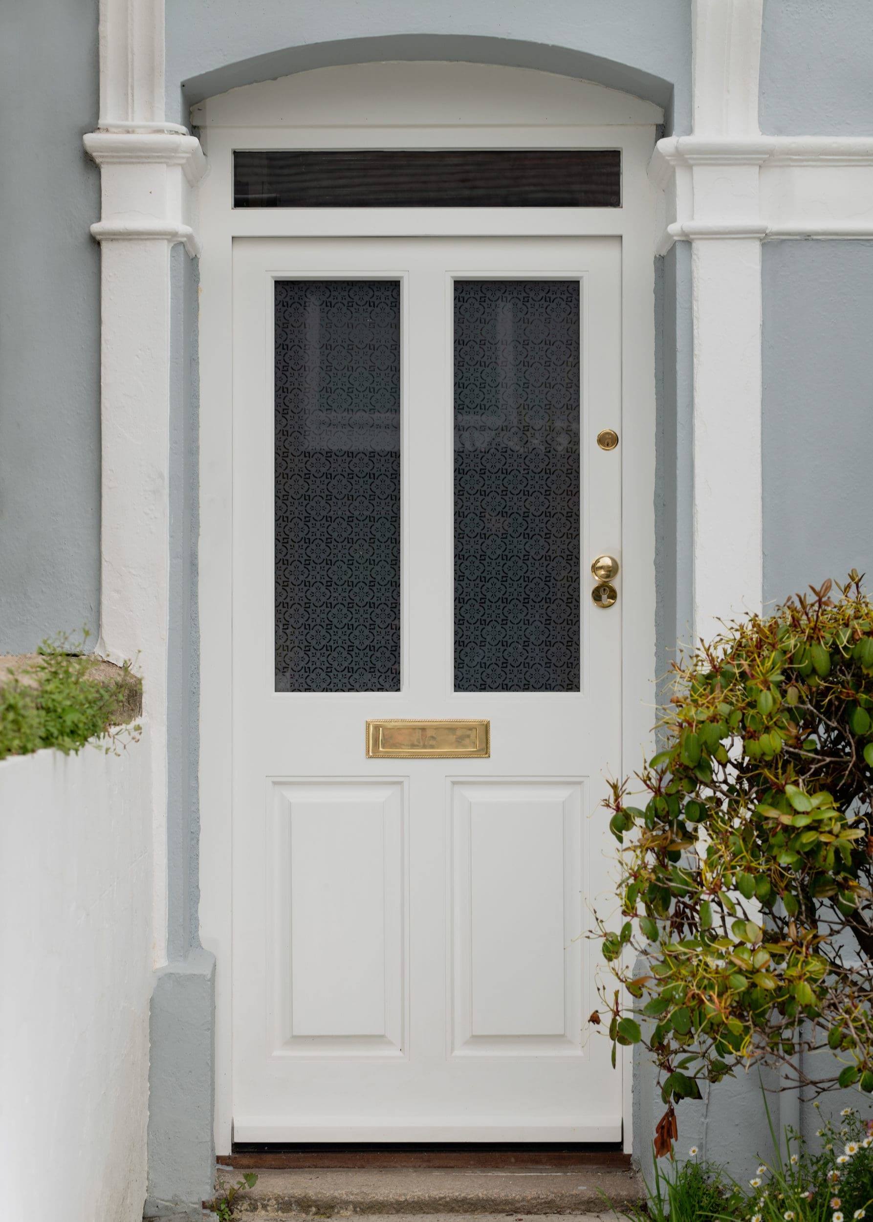 Timber front doors white