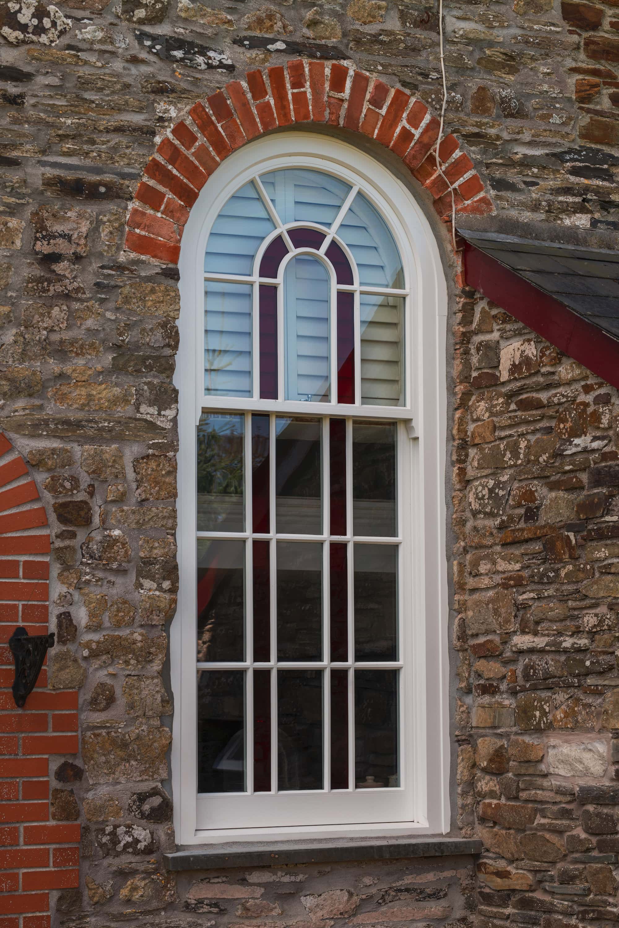 chapel glass external rear single window view