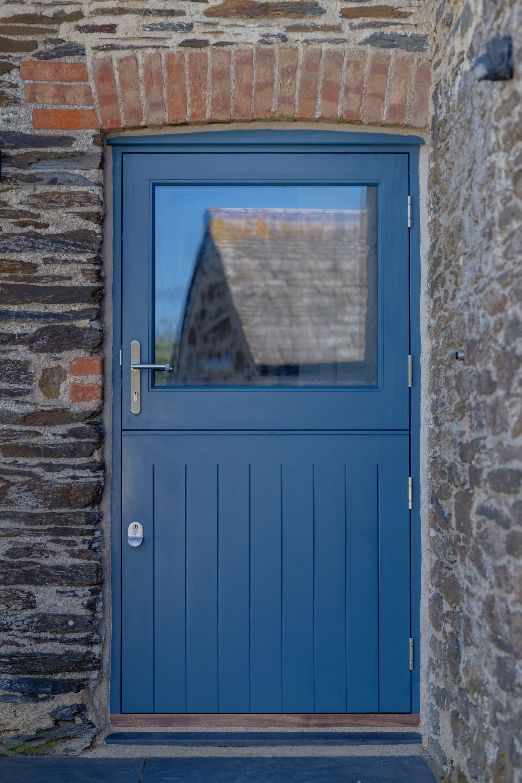 blue timber stable door